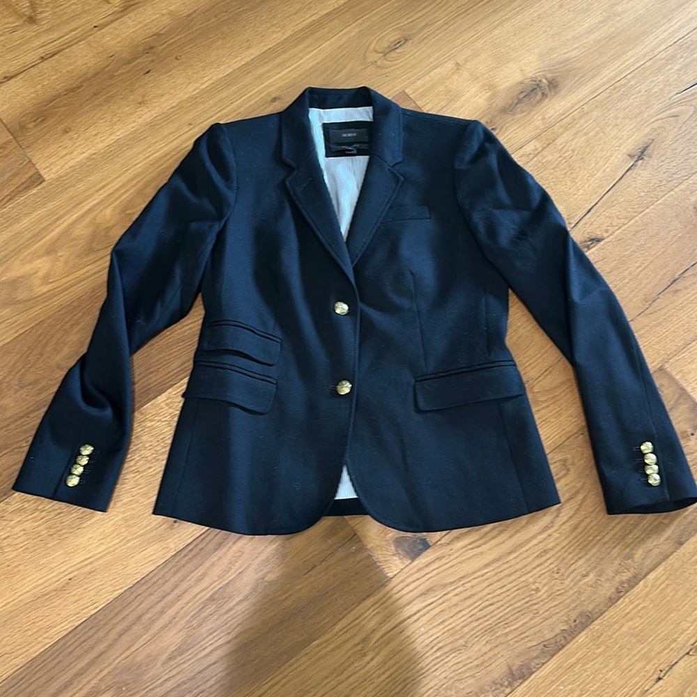 J.Crew Women’s Schoolboy Blazer. Sz 10. Black. Worn once like new.